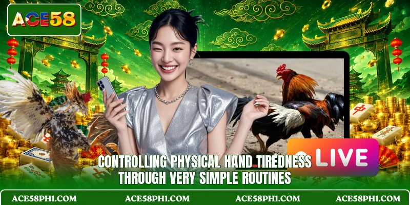 Controlling physical hand tiredness through very simple routines