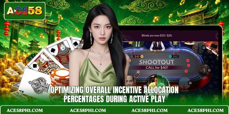 Optimizing overall incentive allocation percentages during active play