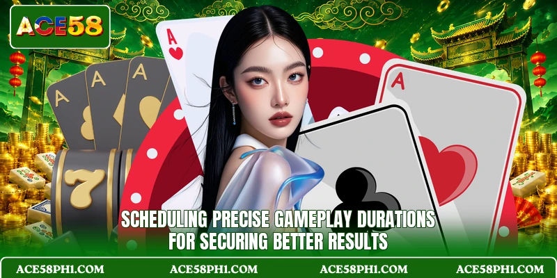 Scheduling precise gameplay durations for securing better results