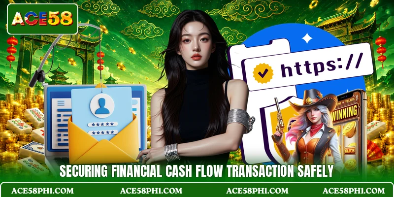 Securing financial cash flow transaction safely
