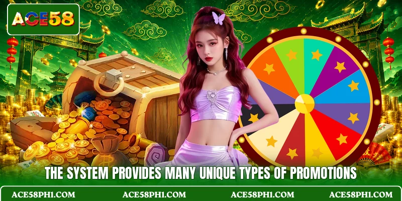 The system provides many unique types of promotions